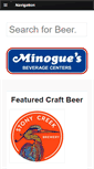 Mobile Screenshot of minoguesbeverage.com